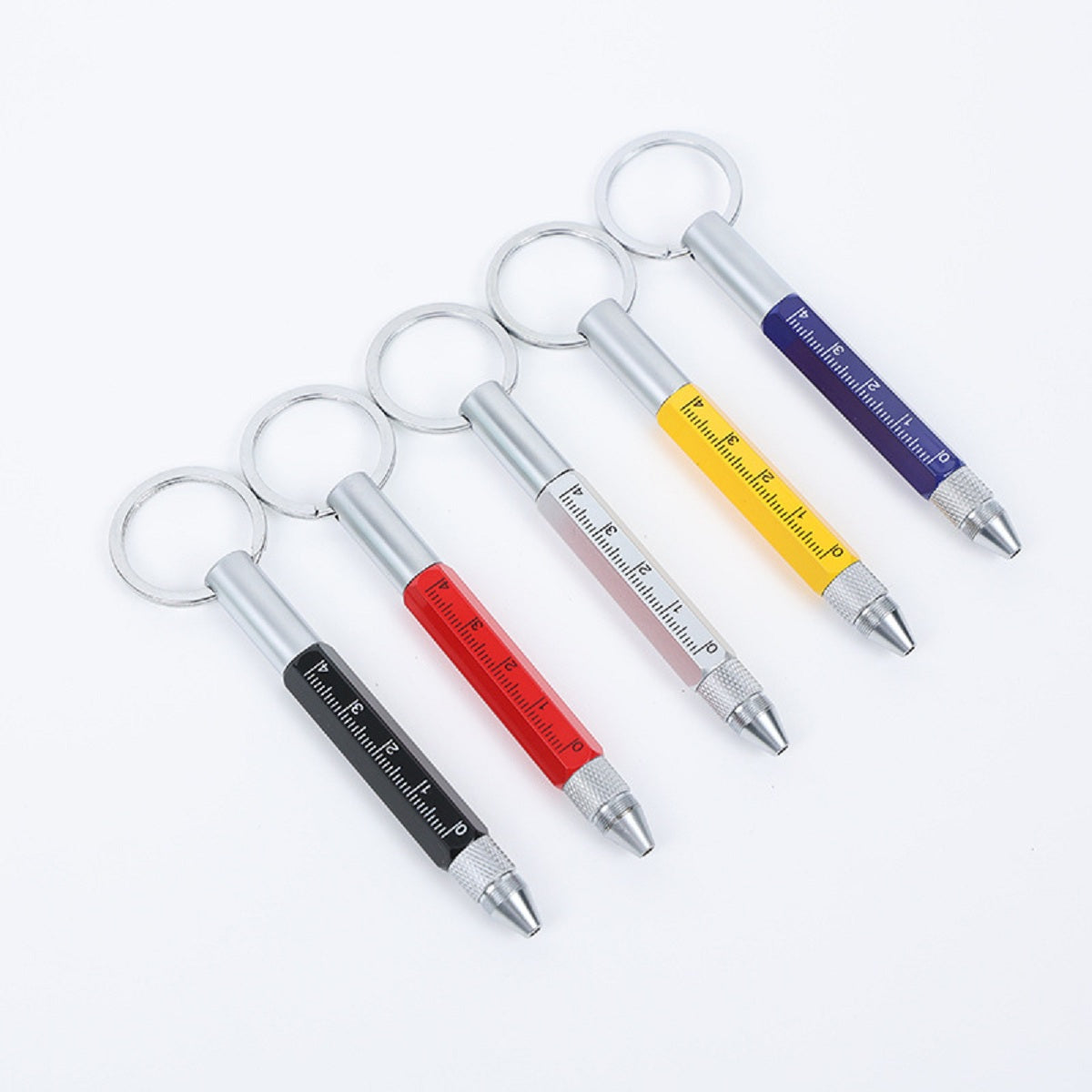 HUPSTL030 6-In-1 Multi Function Tool Pen With Key Chain