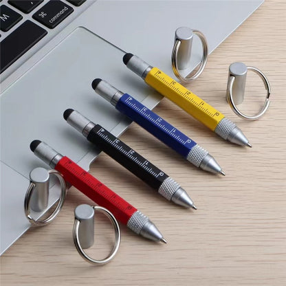 HUPSTL030 6-In-1 Multi Function Tool Pen With Key Chain