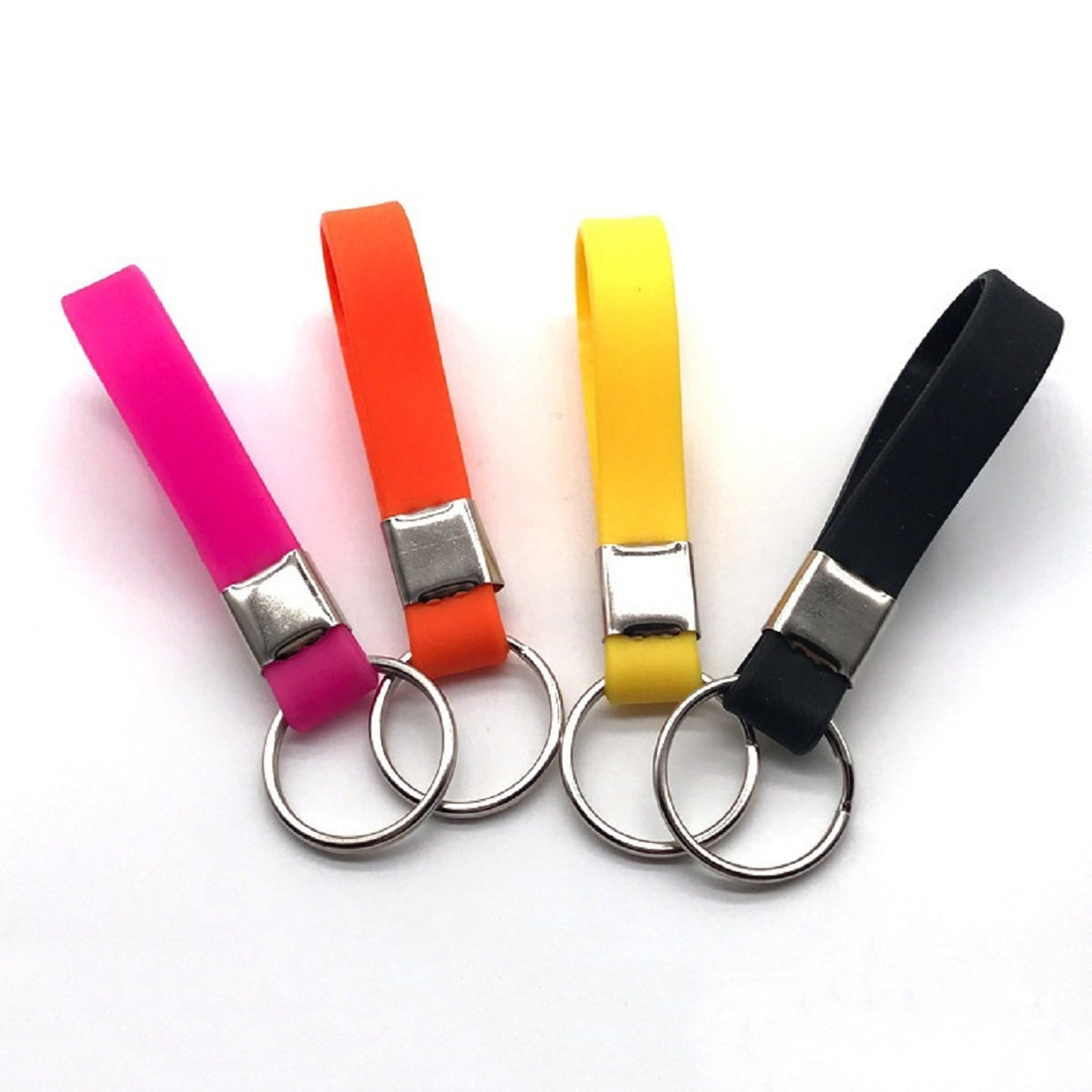 HUPSTL042 Embossed With Ink Silicone Bracelet Wristband Keychain