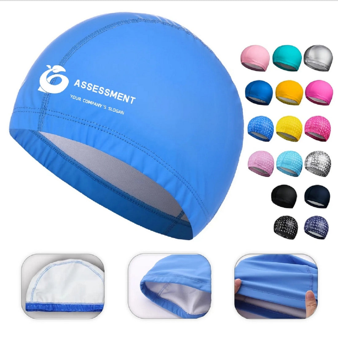 HUPSTL048 Waterproof Swim Cap
