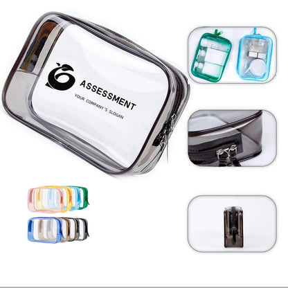 HUPSTL049 Portable Pvc Clear Cosmetic Makeup Bag