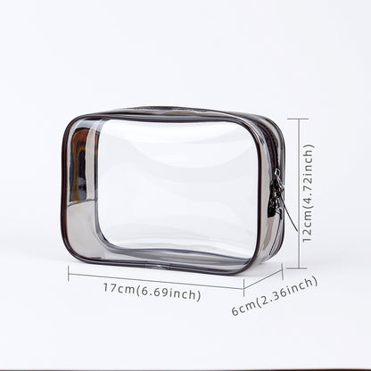 HUPSTL049 Portable Pvc Clear Cosmetic Makeup Bag