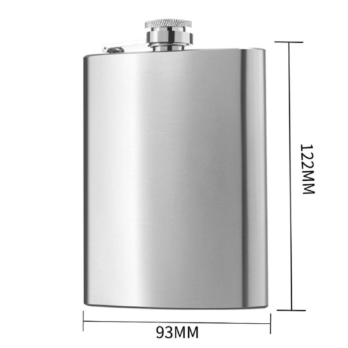 HUPSTL050 8 OZ. Stainless Steel Flask