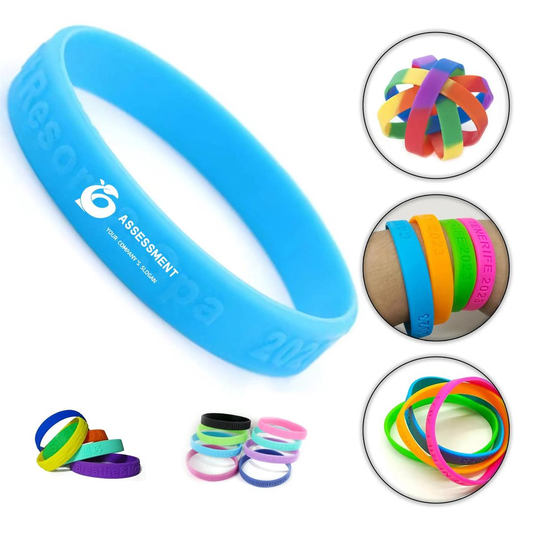 HUPSTL053 1/2&quot;W Silicone Wristband W/ Debossed Or Embossed Logo