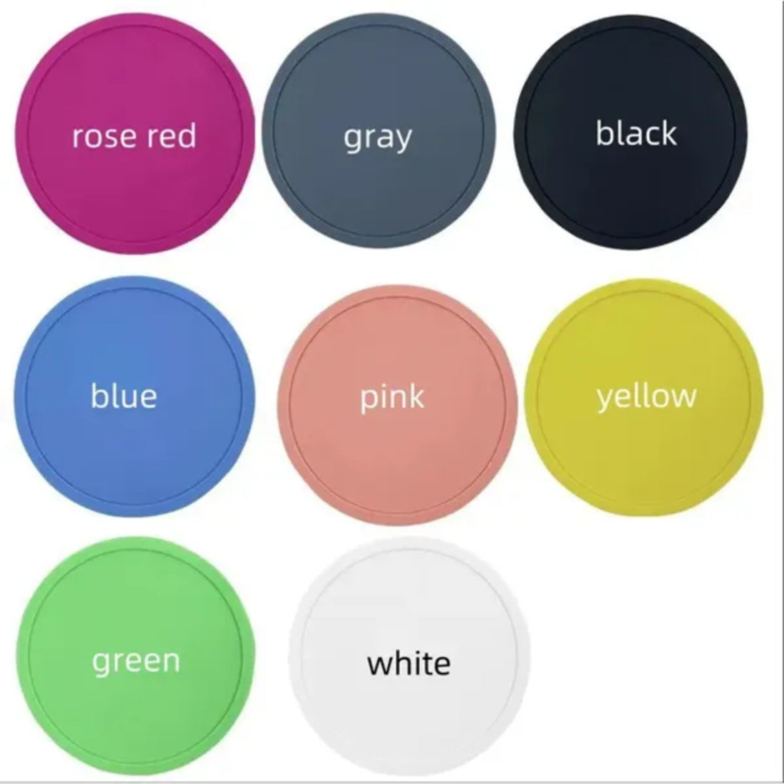 HUPSTL060 Custom Round Silicone Coaster