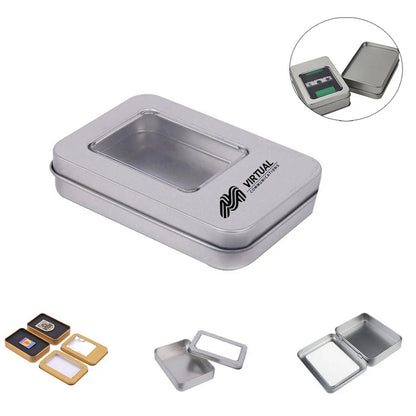 HUPSTL069 3.2&quot;X2.4&quot; Mini Tin Storage Box With Lid