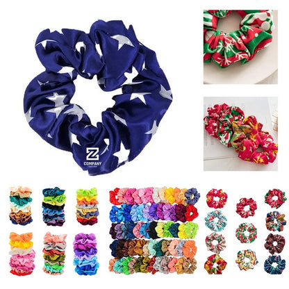 HUPSTL071 Custom Full Color Hair Scrunchies