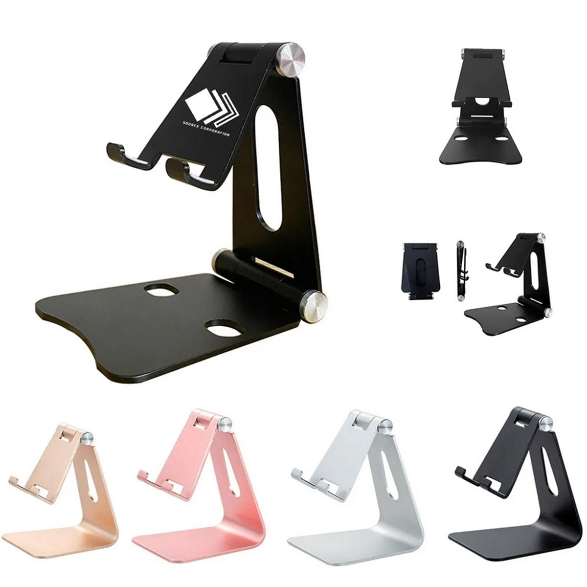 HUPSTL072 Foldable Adjustable Aluminum Phone Stand