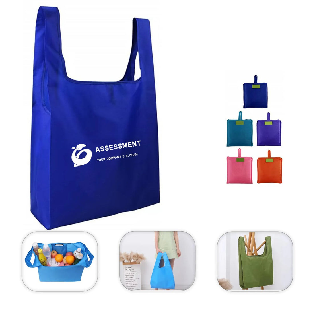 HUPSTL116 Folding Reusable Shopping Bags
