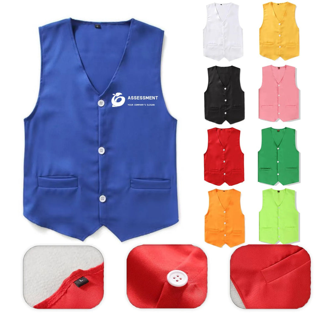 HUPSTL122 Unisex Vest With Pockets