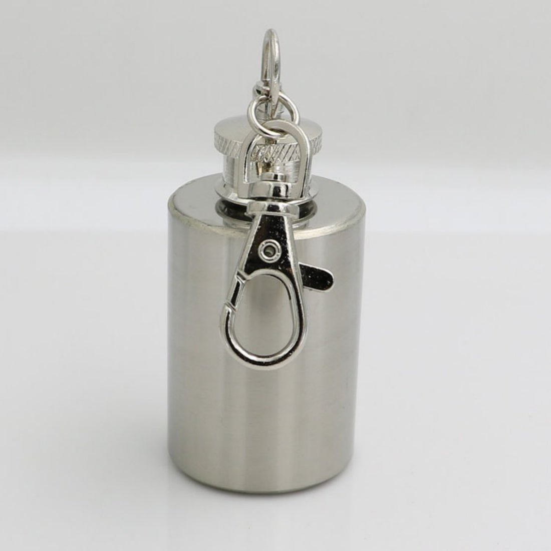 HUPSTL124 1Oz Stainless Steel Flask Bottle With Keychain