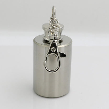 HUPSTL124 1Oz Stainless Steel Flask Bottle With Keychain