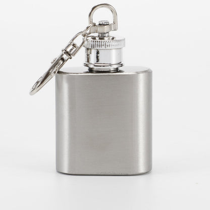 HUPSTL124 1Oz Stainless Steel Flask Bottle With Keychain