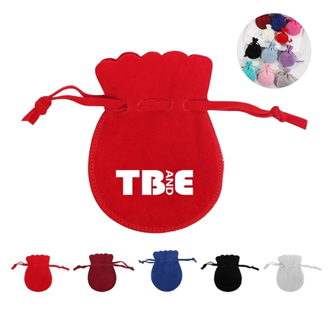 HUPSTL127Velvet Drawstring Bags