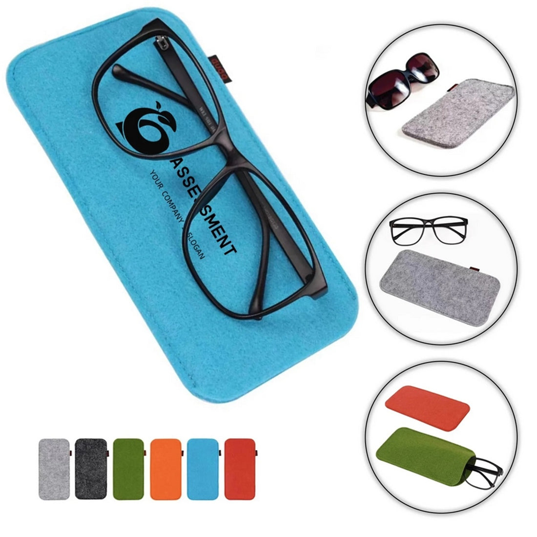 HUPSTL139 Felt Eyeglass Sleeve