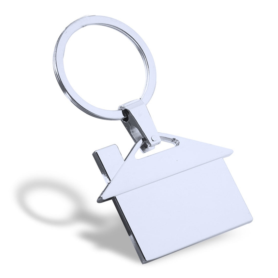 HUPSTL142 House Shaped Metal Keyring