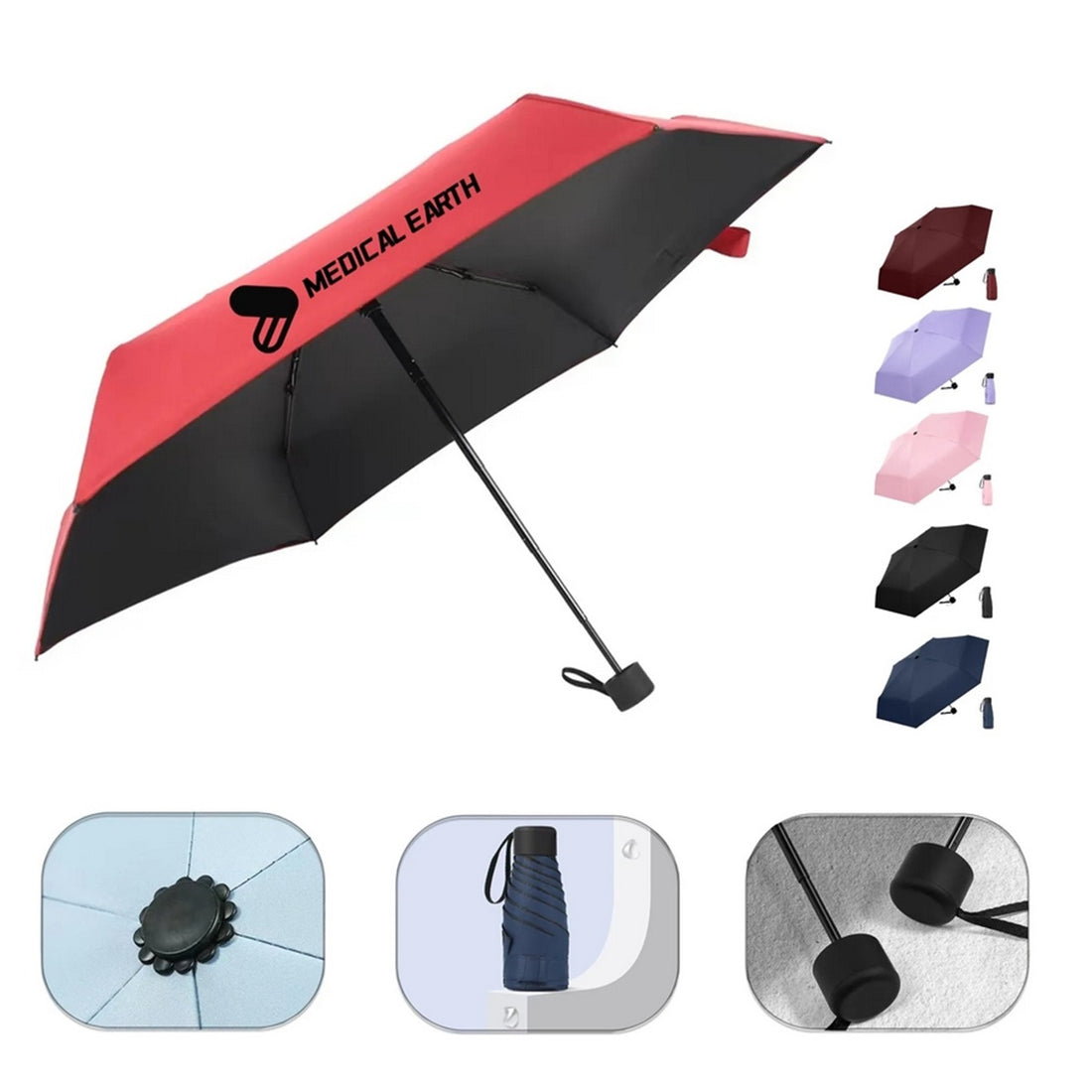 HUPSTL143 Folding UV Protection Umbrella