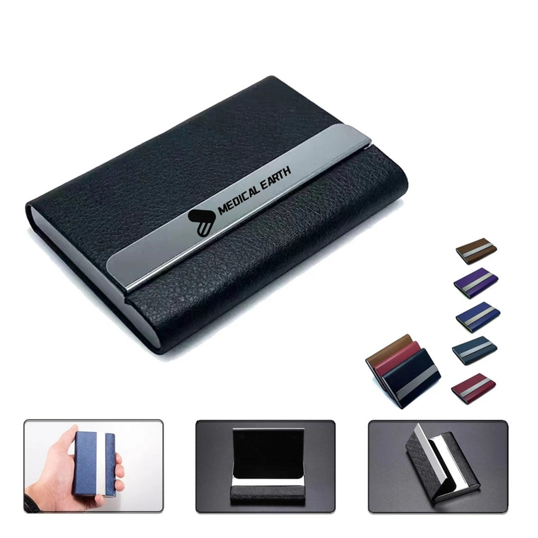 HUPSTL146 Business Name Card Holder/Case With Stainless Steel