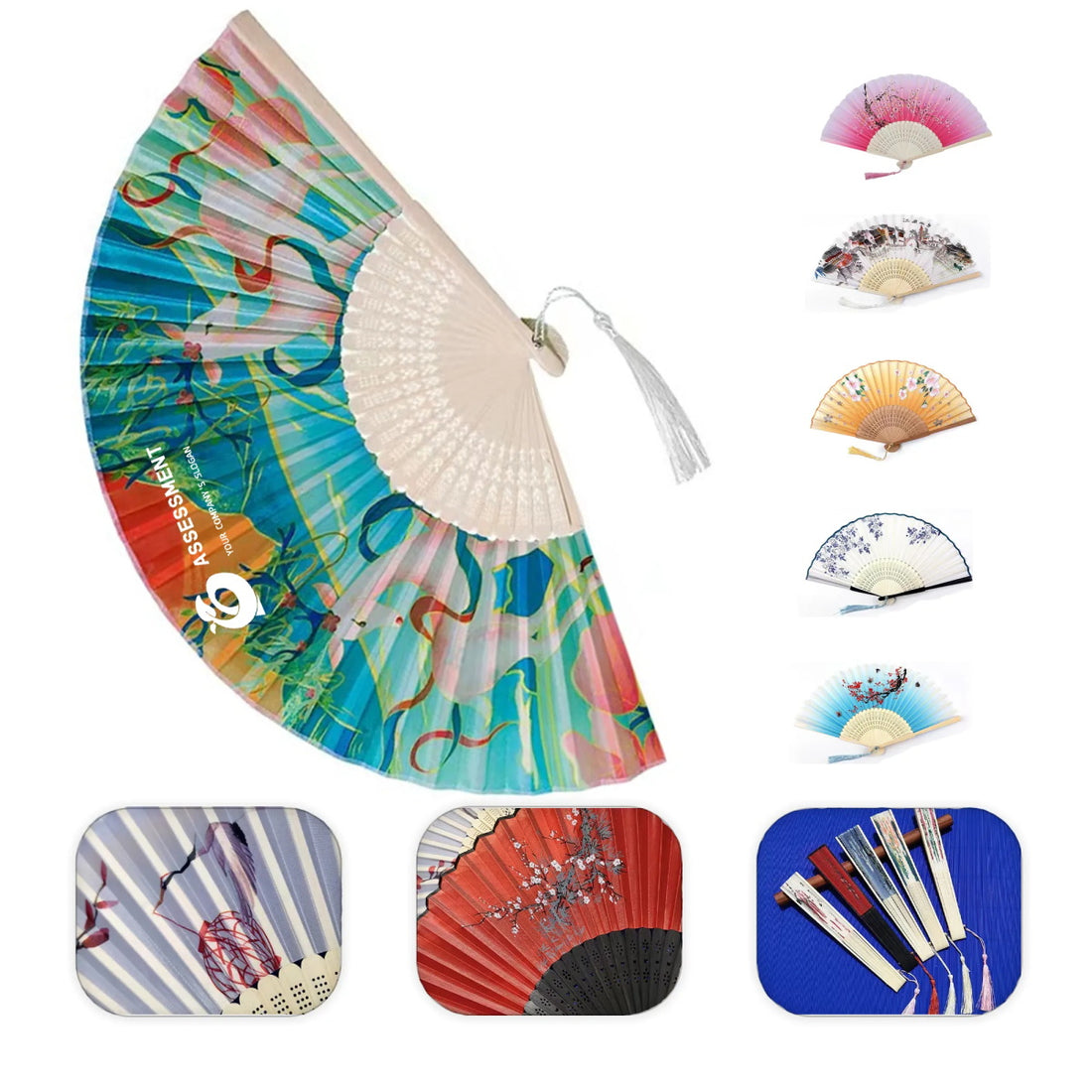 HUPSTL162 High-quality Folding Hand Fans
