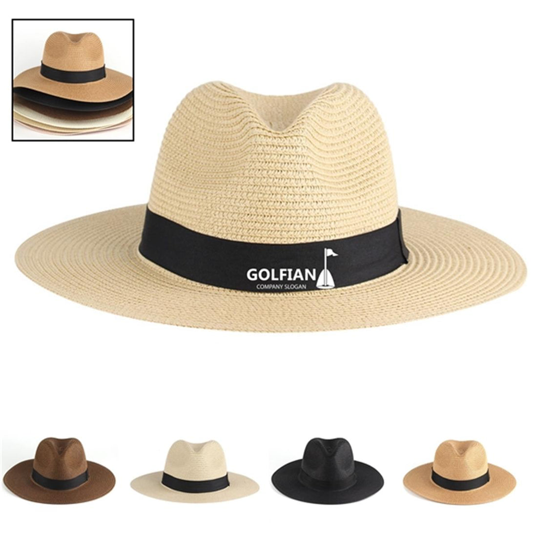 HUPSTL163 Straw Panama Hat