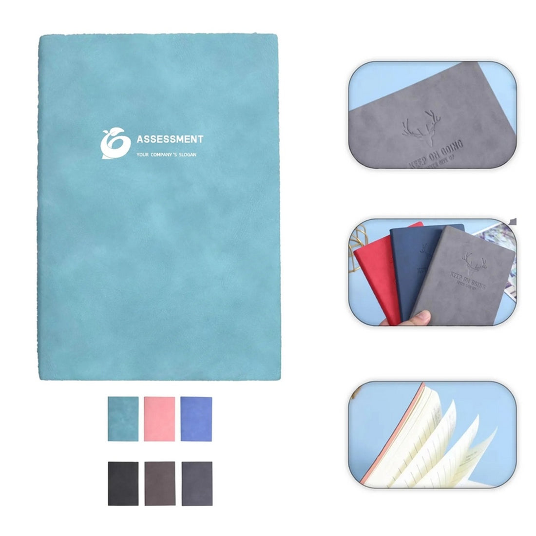 HUPSTL174 Leather Notebook Memo Jotter