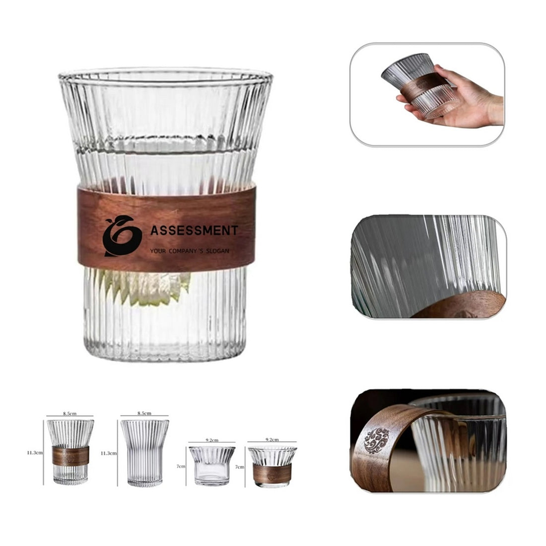 HUPSTL183 310ML Glass Coffee Mug