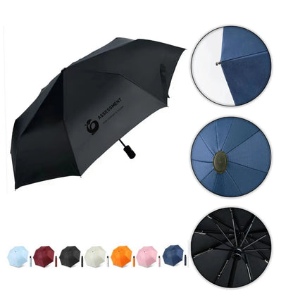 HUPSTL191 Folding Sun Rain Umbrella