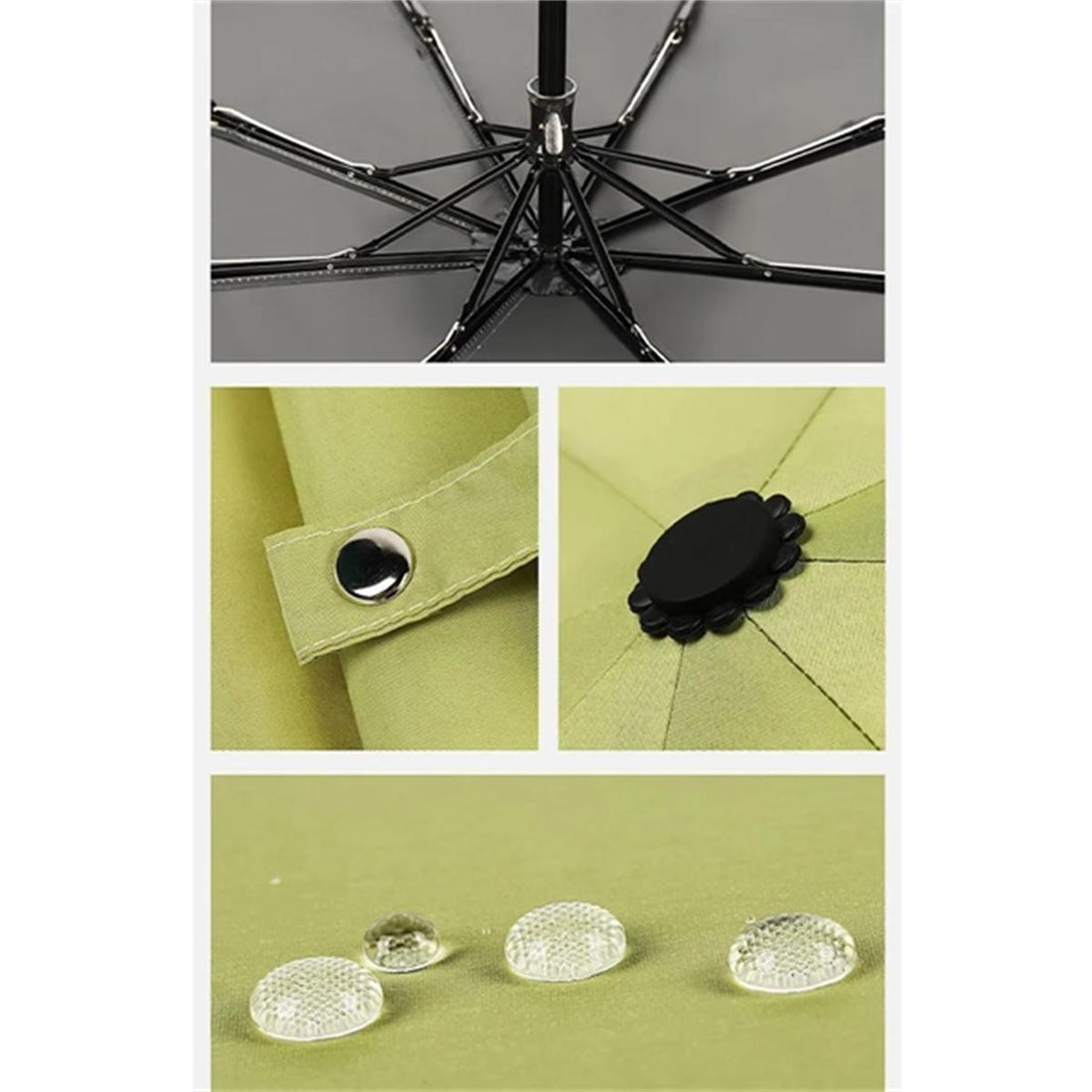 HUPSTL191 Folding Sun Rain Umbrella