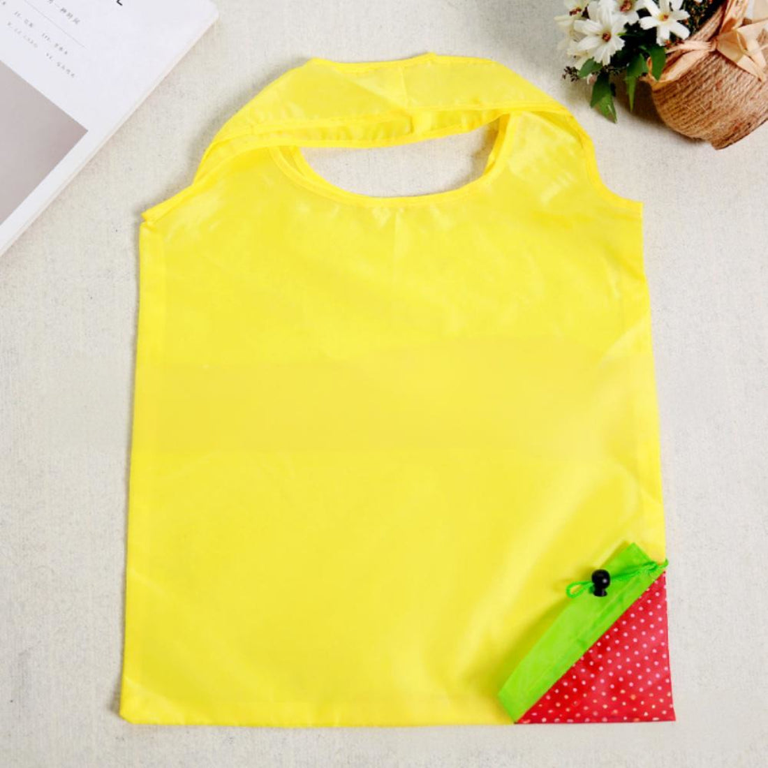 HUPSTL198 Foldable Polyester Grocery Tote Bag