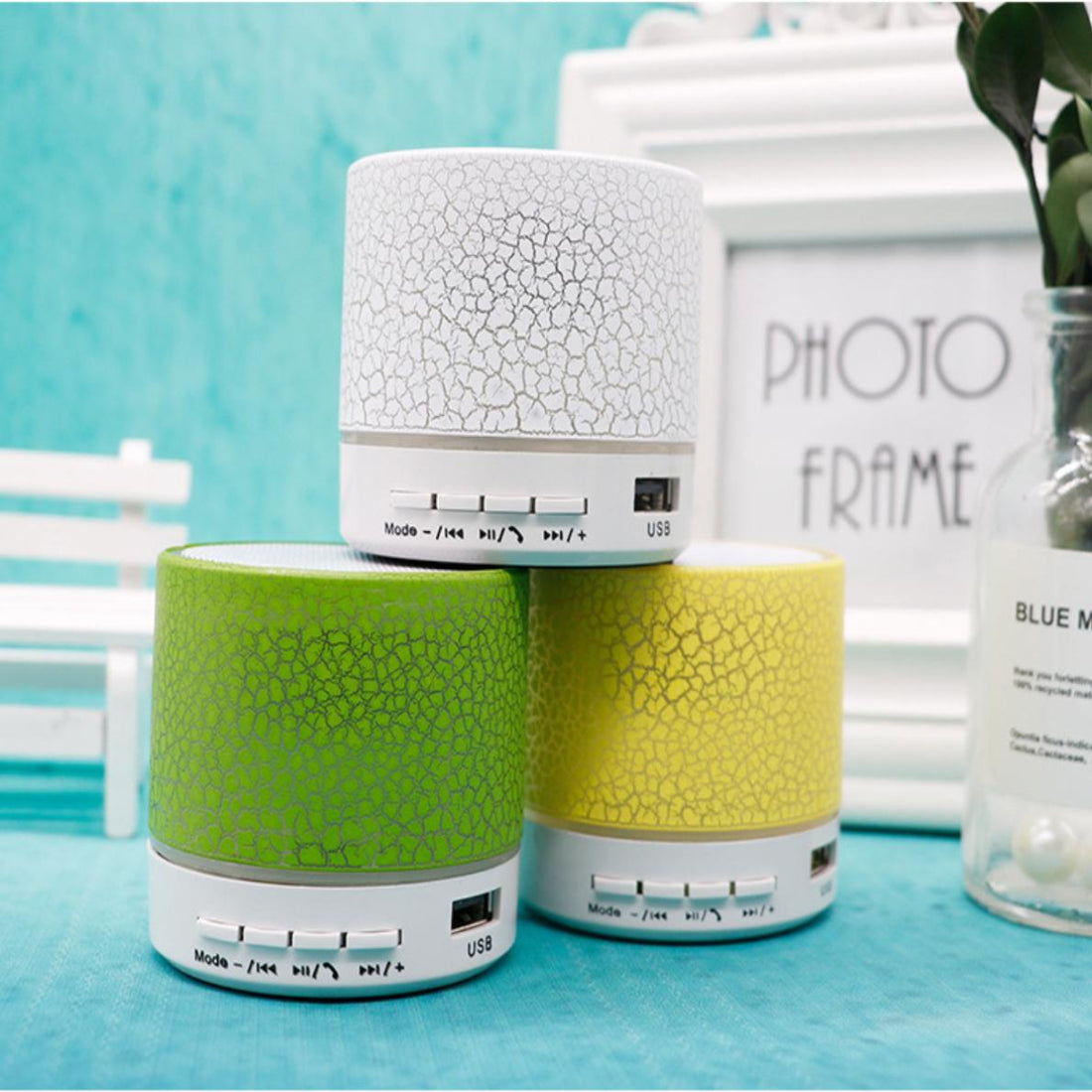 HUPSTL199 Portable Mini Light-Up Bluetooth Wireless Speaker