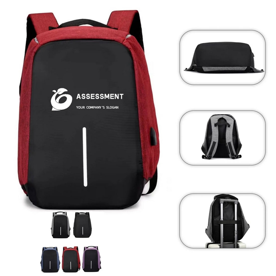 HUPSTL201 Travel Laptop Usb Charging Business Backpack