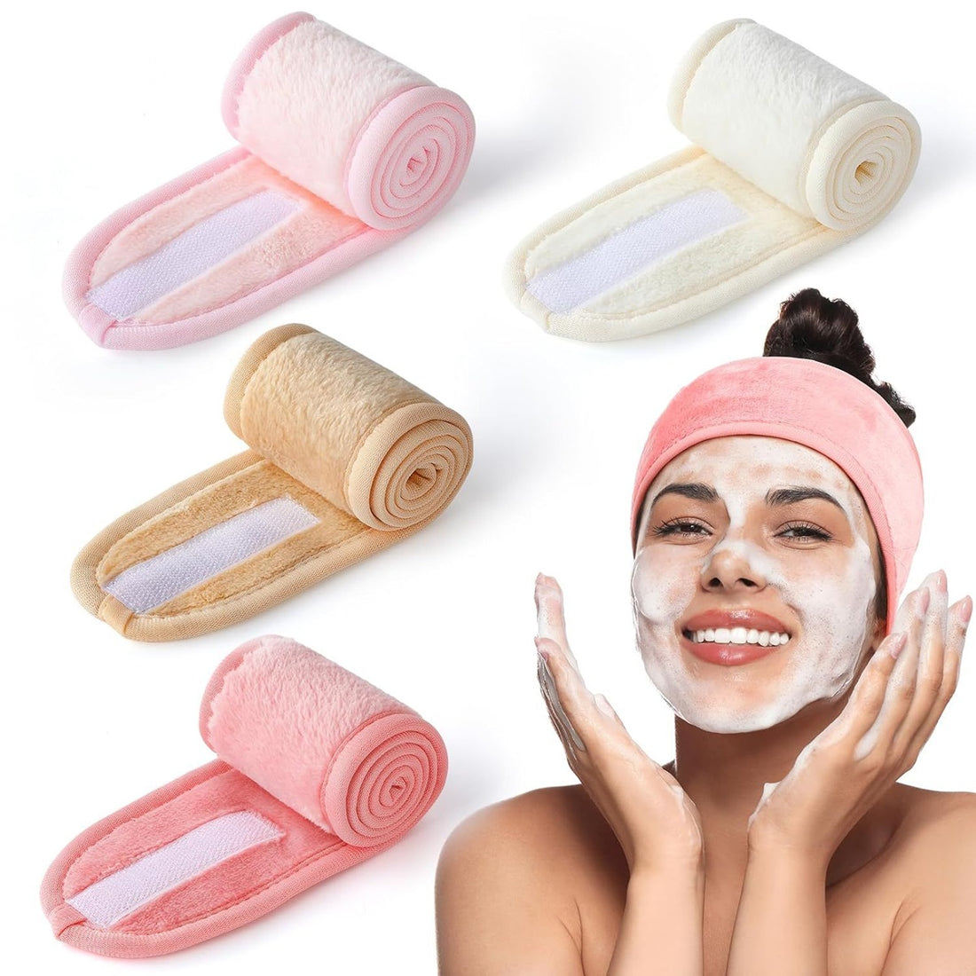 HUPSTL204 Embroidered Spa Beauty Hair Band