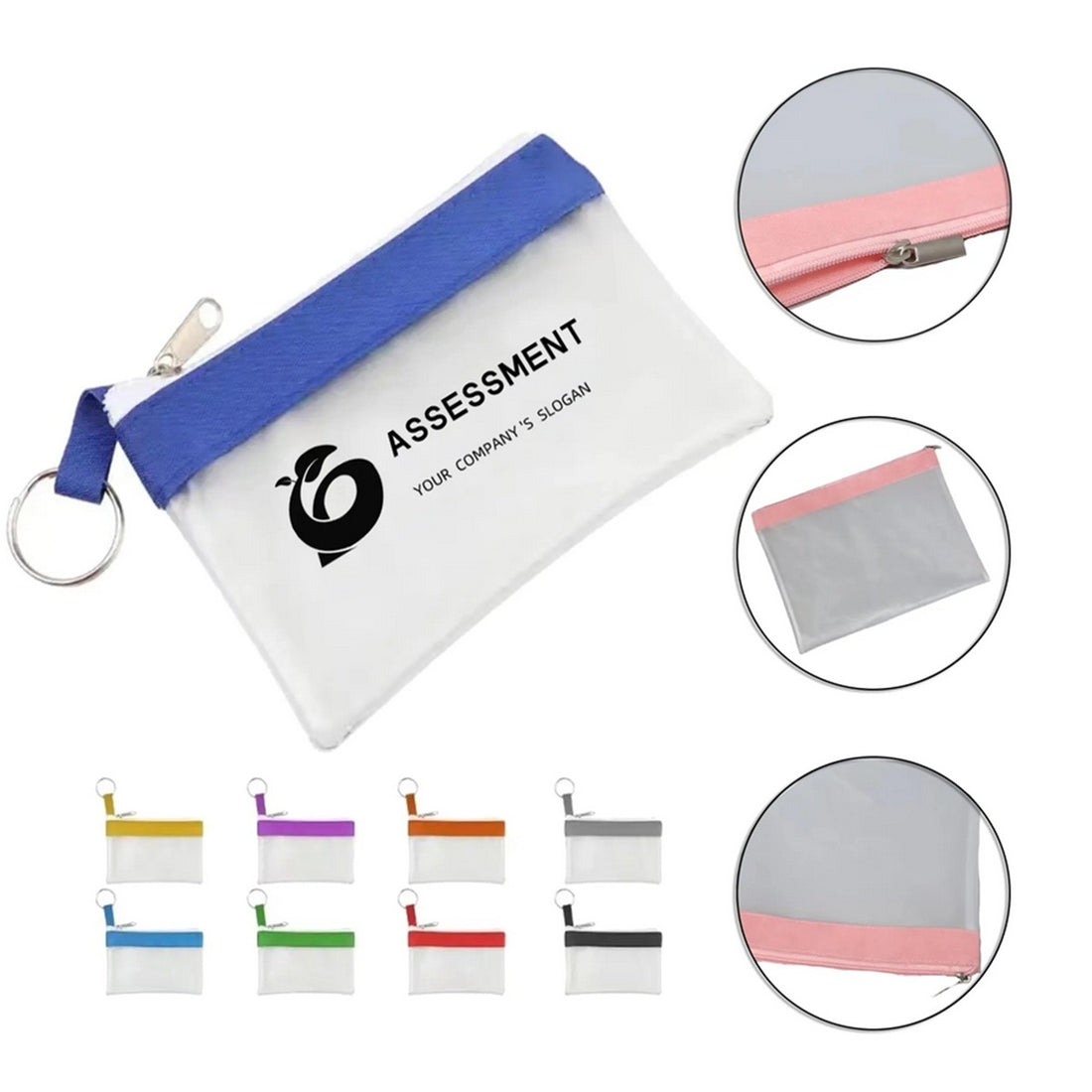 HUPSTL205 Mini Zippered PVC Pouch