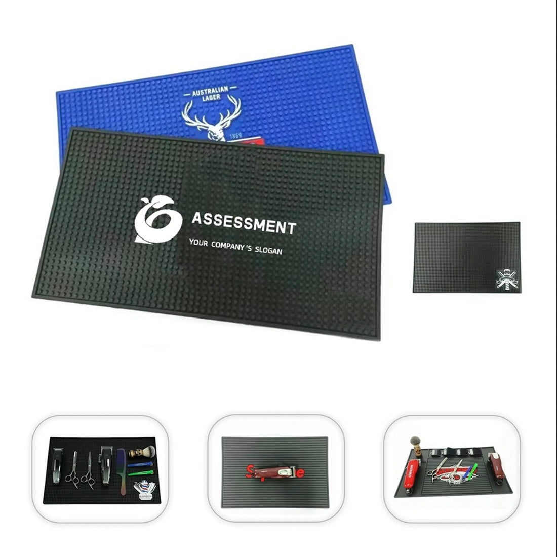 HUPSTL206 Customized Rectangle PVC Bar Mat