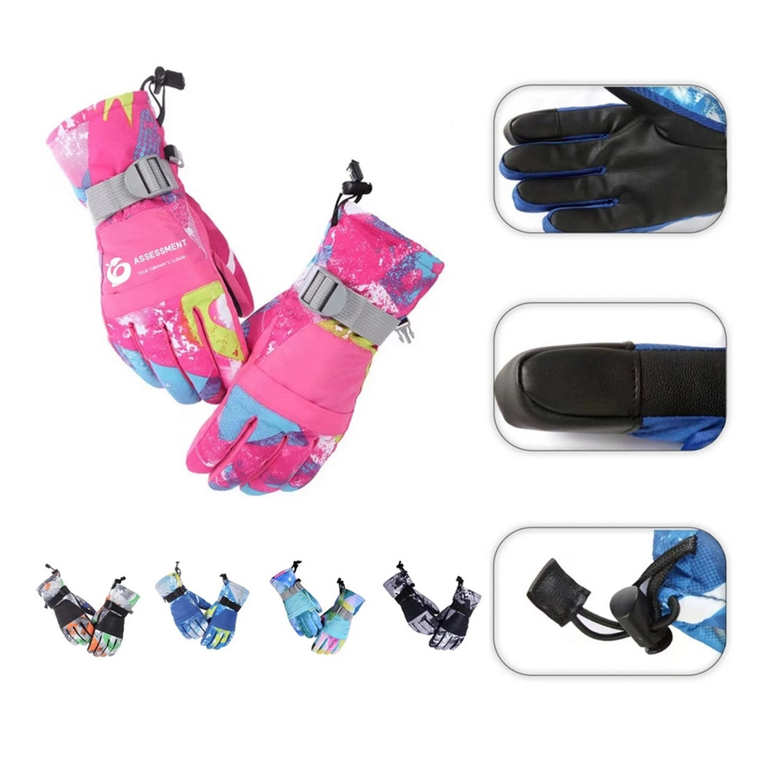 HUPSTL217 Winter SkiTouch Screen Snow Gloves