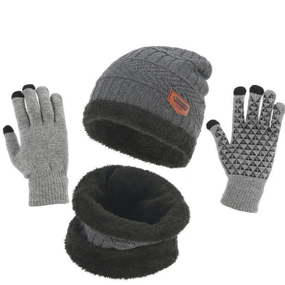 HUPSTL219 Knit Winter Hat Scarf Gloves Kit