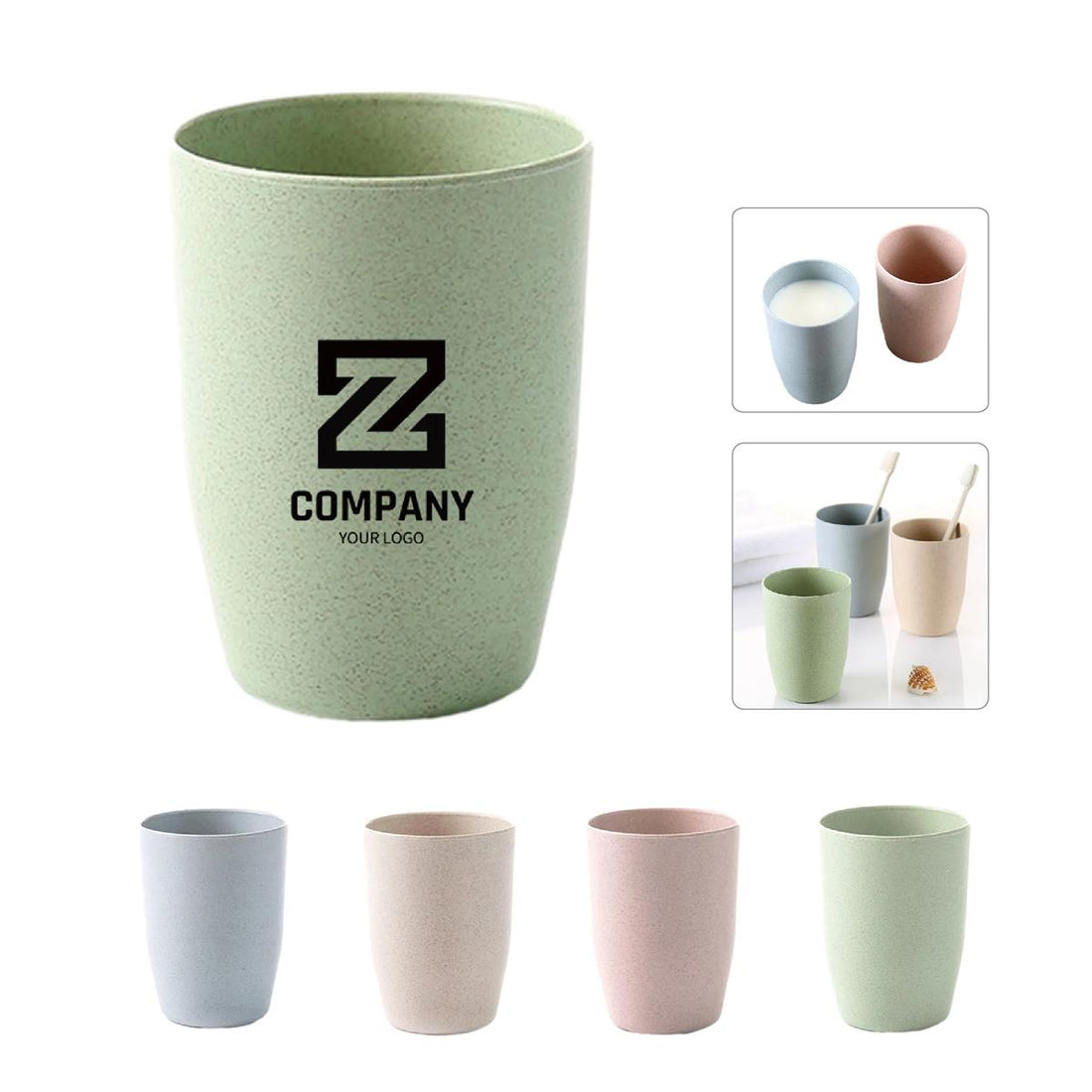 HUPSTL227 10oz Unbreakable Brushing Cup