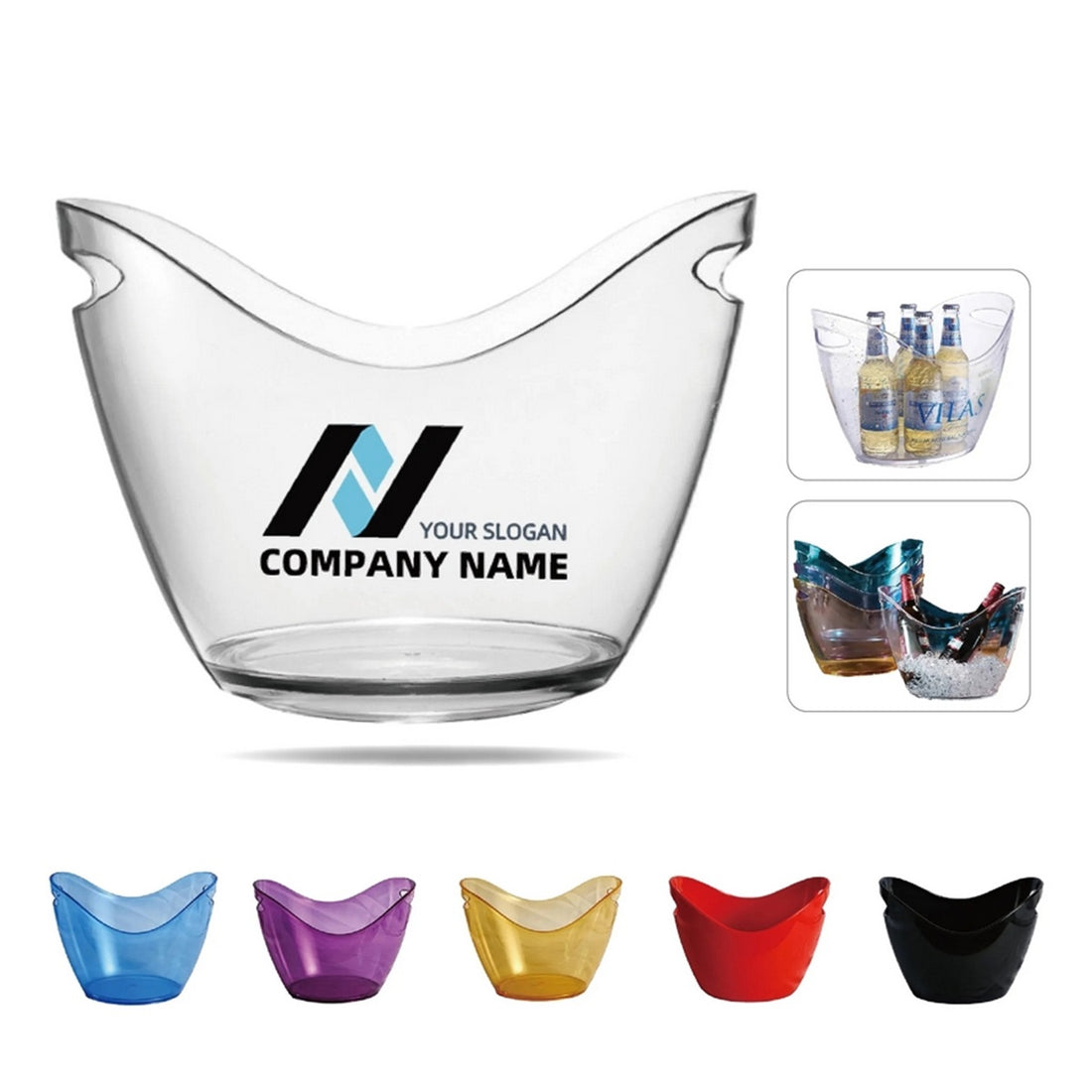 HUPSTL2322 Gallon Plastic Beer Ice Bucket
