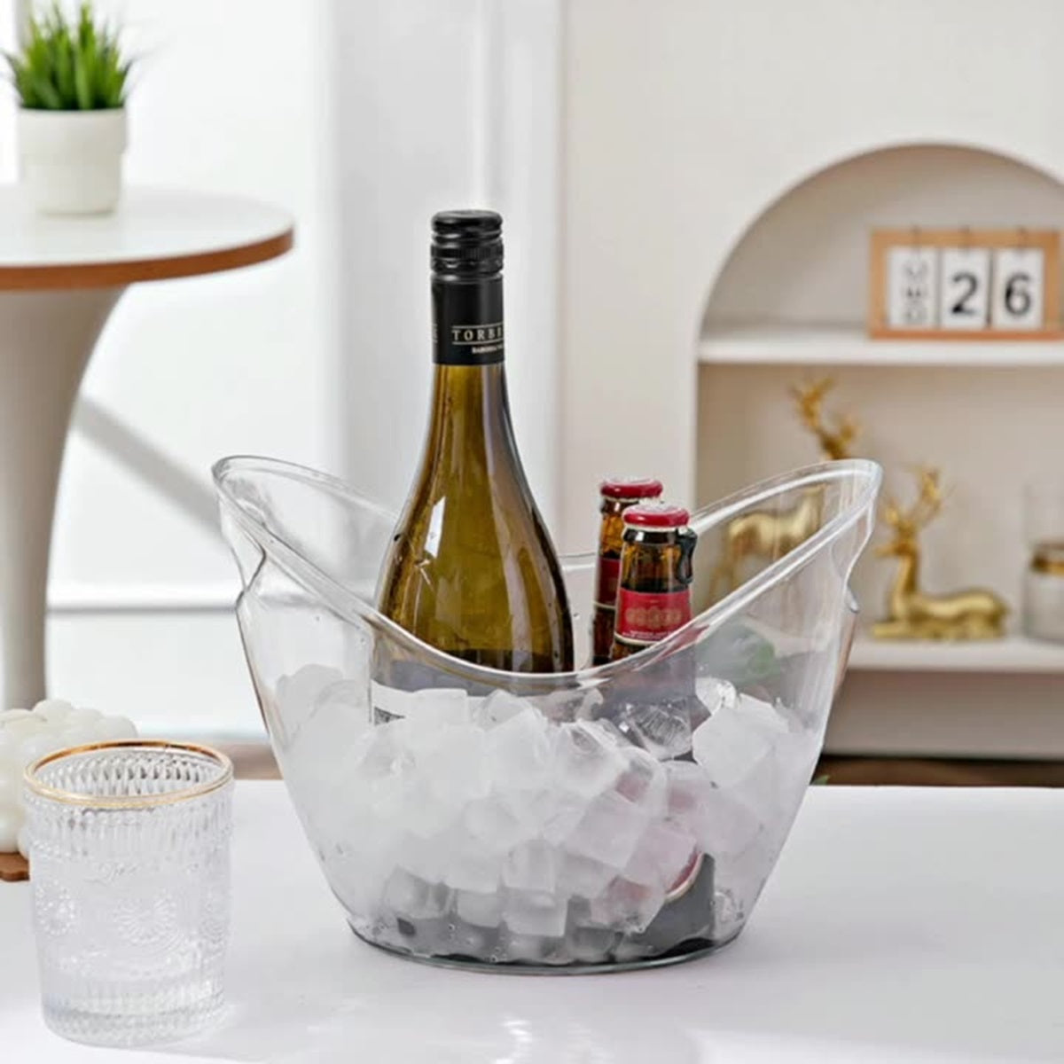 HUPSTL2322 Gallon Plastic Beer Ice Bucket