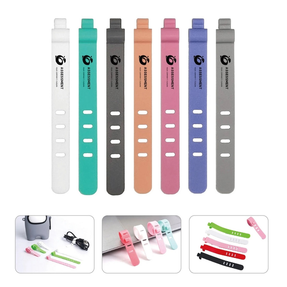 HUPSTL241 Silicone Magnetic Cable Ties
