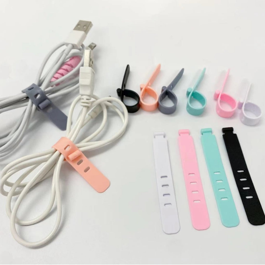 HUPSTL241 Silicone Magnetic Cable Ties