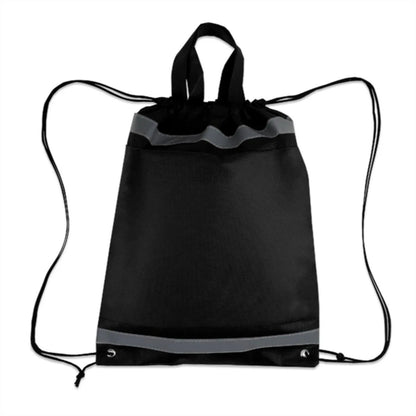 HUPSTL251 Reflective Non Woven Drawstring Backpacks