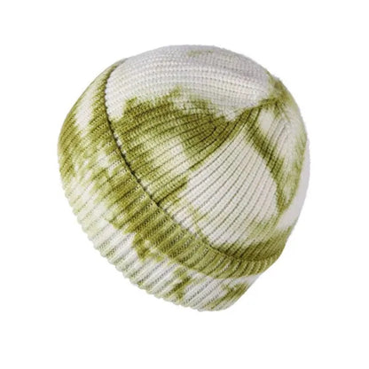 HUPSTL253 Tie Dye Beanie Soft Winter Knit Hat
