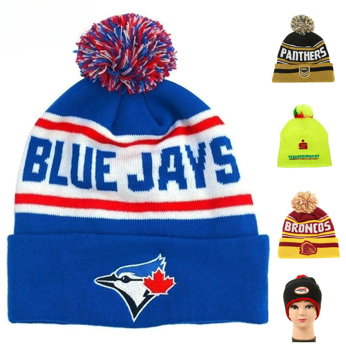 HUPSTL254 Tie Dye Beanie Soft Winter Knit Hat