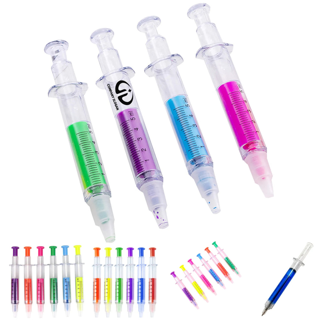 HUPSTL283 Curvaceous Ballpoint Pen/Highlighter