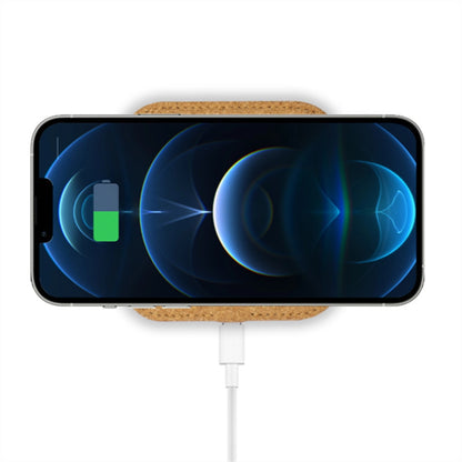 HUPSTL291 Eco-Friendly Square Cork Wireless Charger Pad