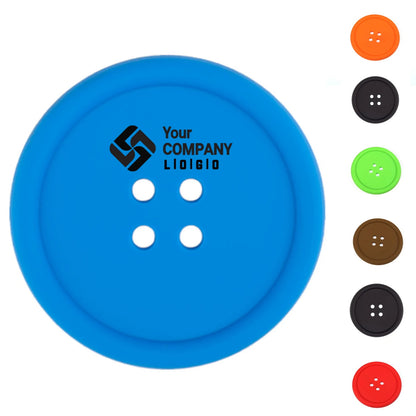 HUPSTL295 Silicone Button Coaster Drink Placemat