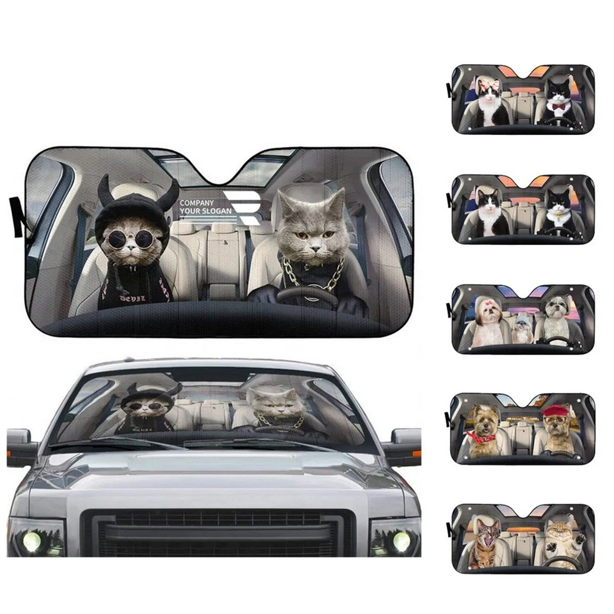 HUPSTL303 Sublimation Full Color Car Sunshade Moq 100Pcs