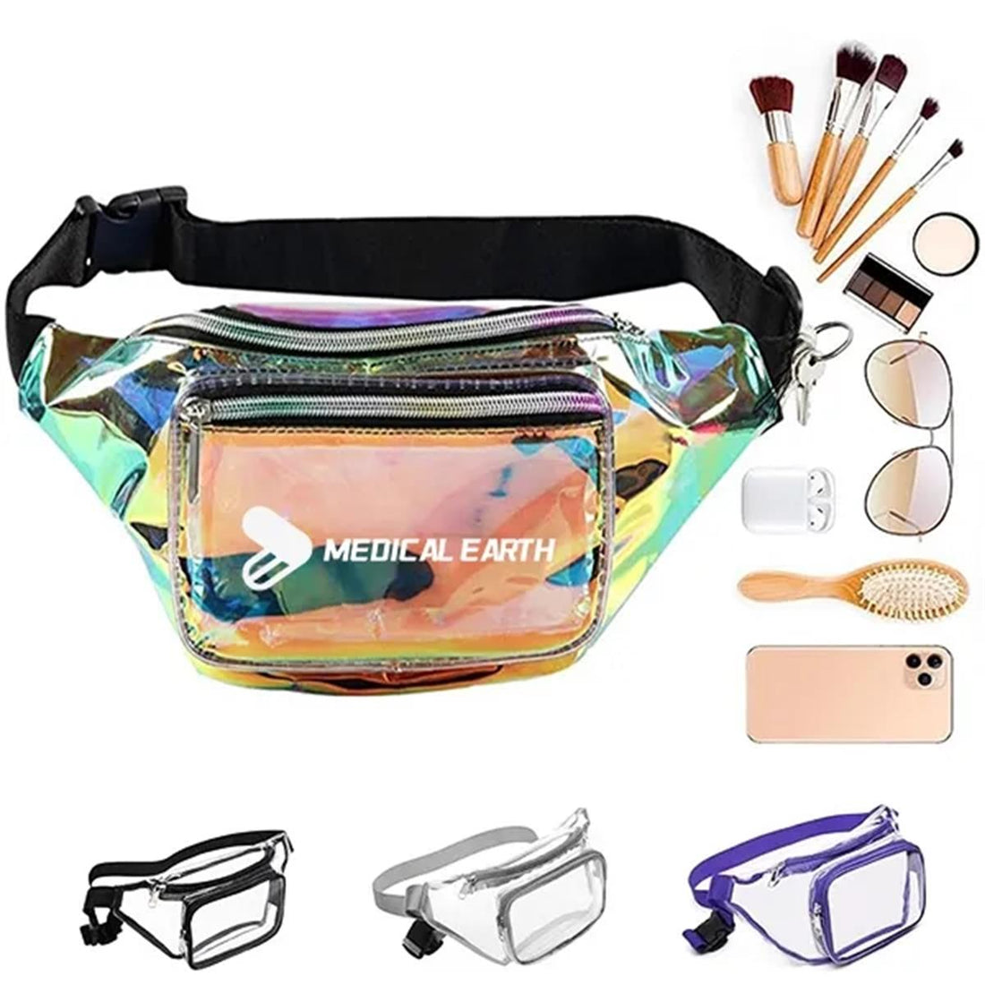 HUPSTL322 Clear Pvc Fanny Pack/Waist Bag