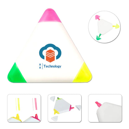 HUPSTL333 Tri-Highlighter W/ Custom Logo